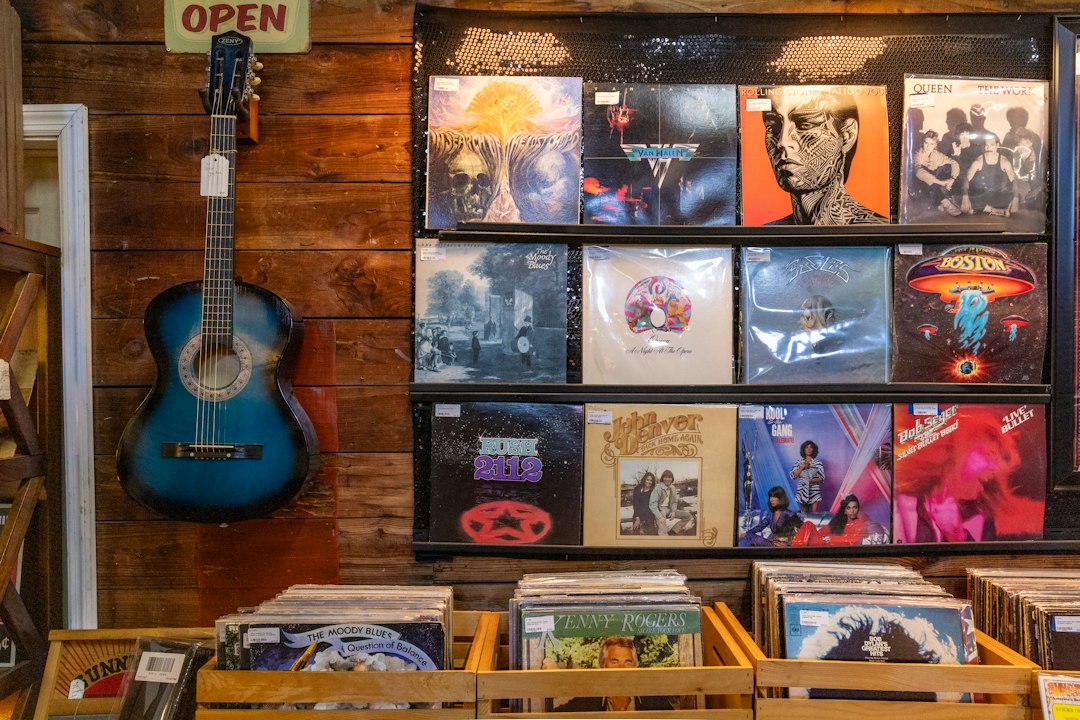 Guitar and records